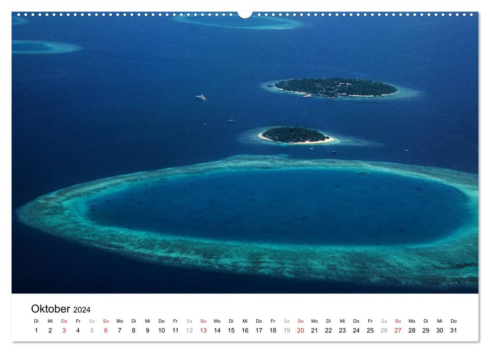 Maldives – Paradis dans l'océan Indien III (Calvendo Premium Wall Calendar 2024) 