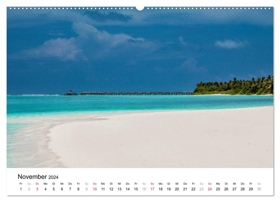 Maldives – Paradis dans l'océan Indien III (Calvendo Premium Wall Calendar 2024) 