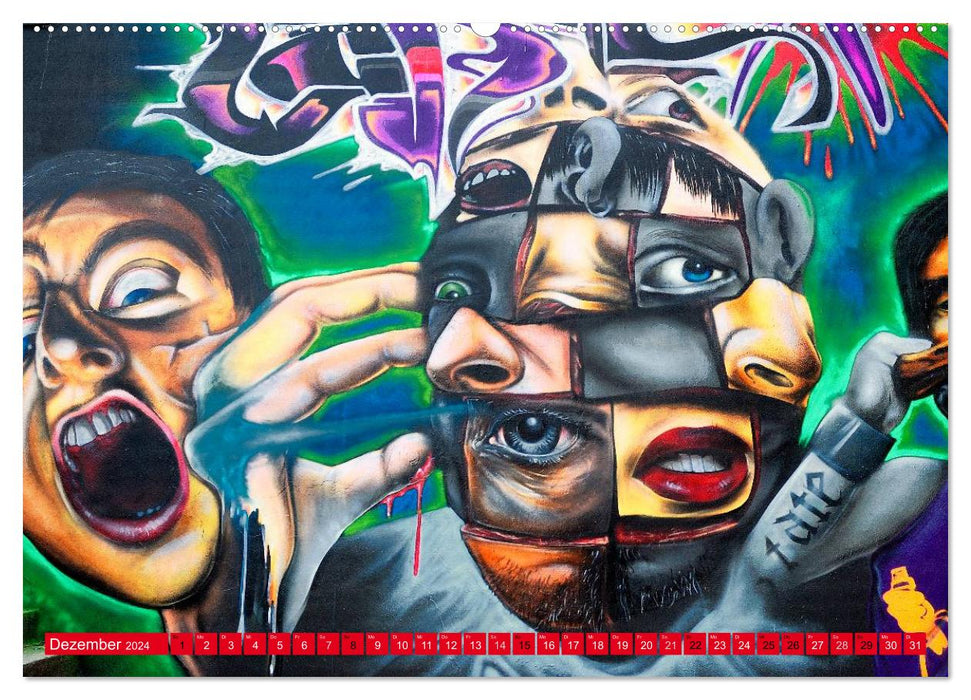 Le graffiti est culte (Calendrier mural CALVENDO 2024) 