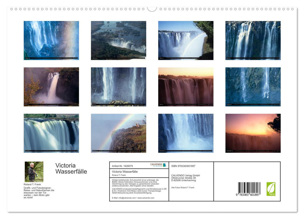Victoria Wasserfälle (CALVENDO Premium Wandkalender 2024)