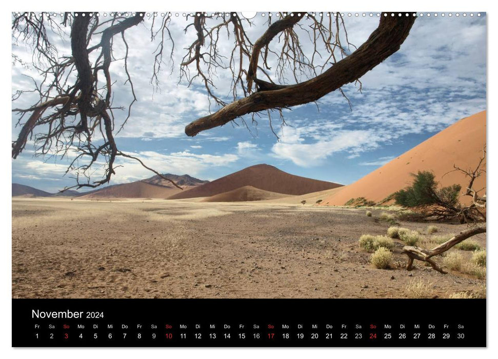 Desert Magic Namibie (Calvendo Premium Calendrier mural 2024) 