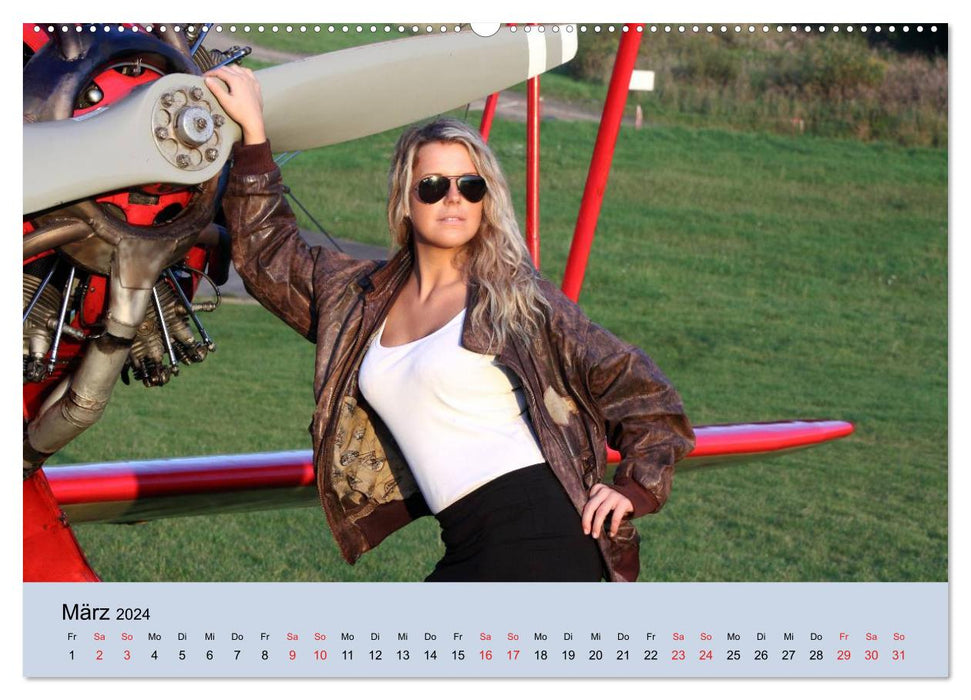 Aircraft Girls 2024 (CALVENDO Premium Wandkalender 2024)