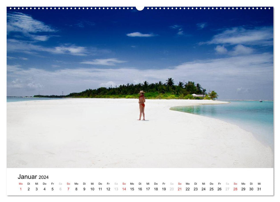 Maldives - Paradis dans l'Océan Indien I (Calendrier mural CALVENDO 2024) 