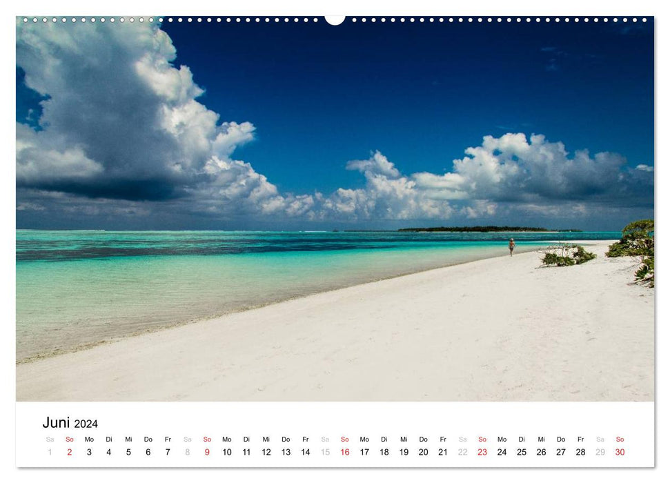 Malediven - Das Paradies im Indischen Ozean I (CALVENDO Wandkalender 2024)