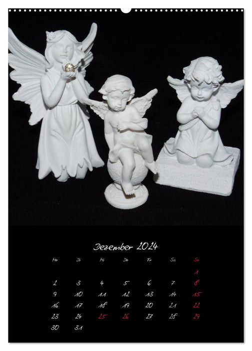 Himmlische Engelsfiguren (CALVENDO Premium Wandkalender 2024)