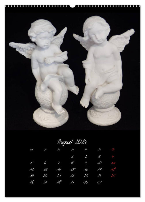 Himmlische Engelsfiguren (CALVENDO Premium Wandkalender 2024)