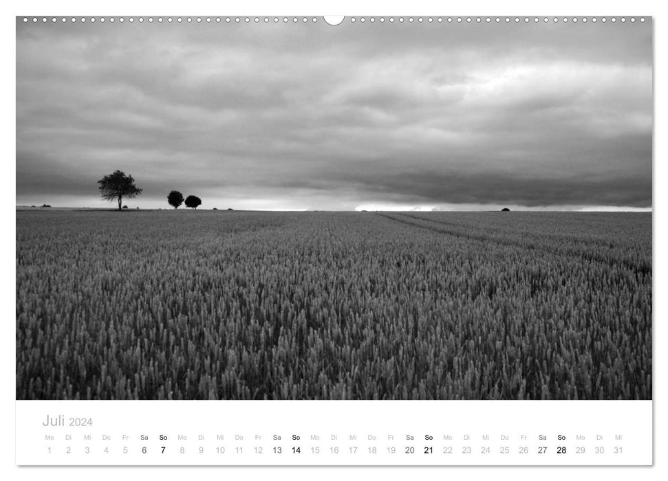 Jura souabe noir et blanc (Calvendo Premium Wall Calendar 2024) 