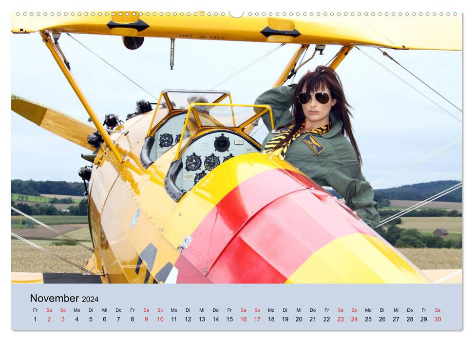 Aircraft Girls 2024 (CALVENDO Wandkalender 2024)