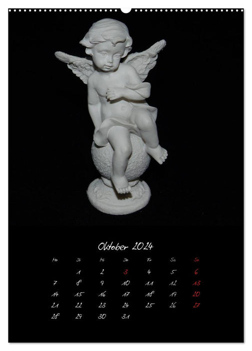 Himmlische Engelsfiguren (CALVENDO Wandkalender 2024)