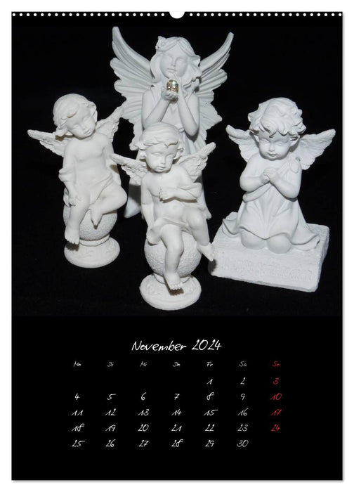 Figures d'anges célestes (calendrier mural CALVENDO 2024) 