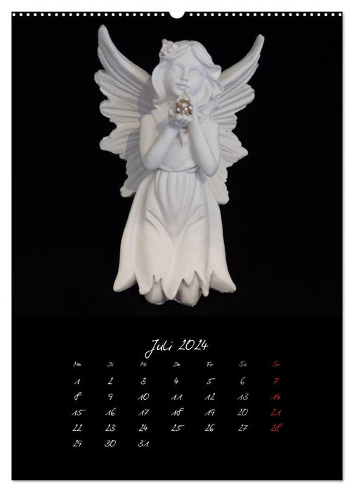 Figures d'anges célestes (calendrier mural CALVENDO 2024) 