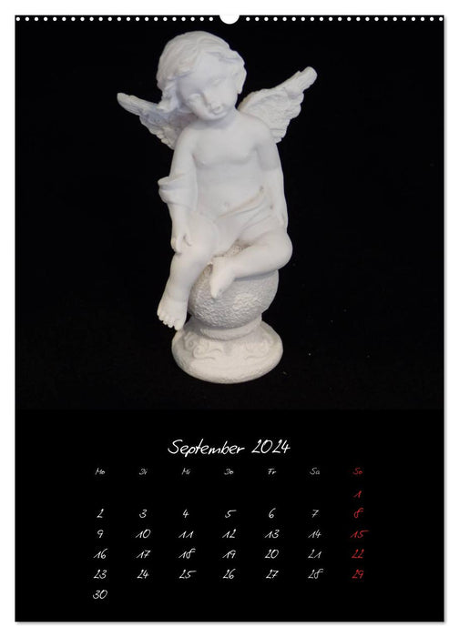 Himmlische Engelsfiguren (CALVENDO Wandkalender 2024)