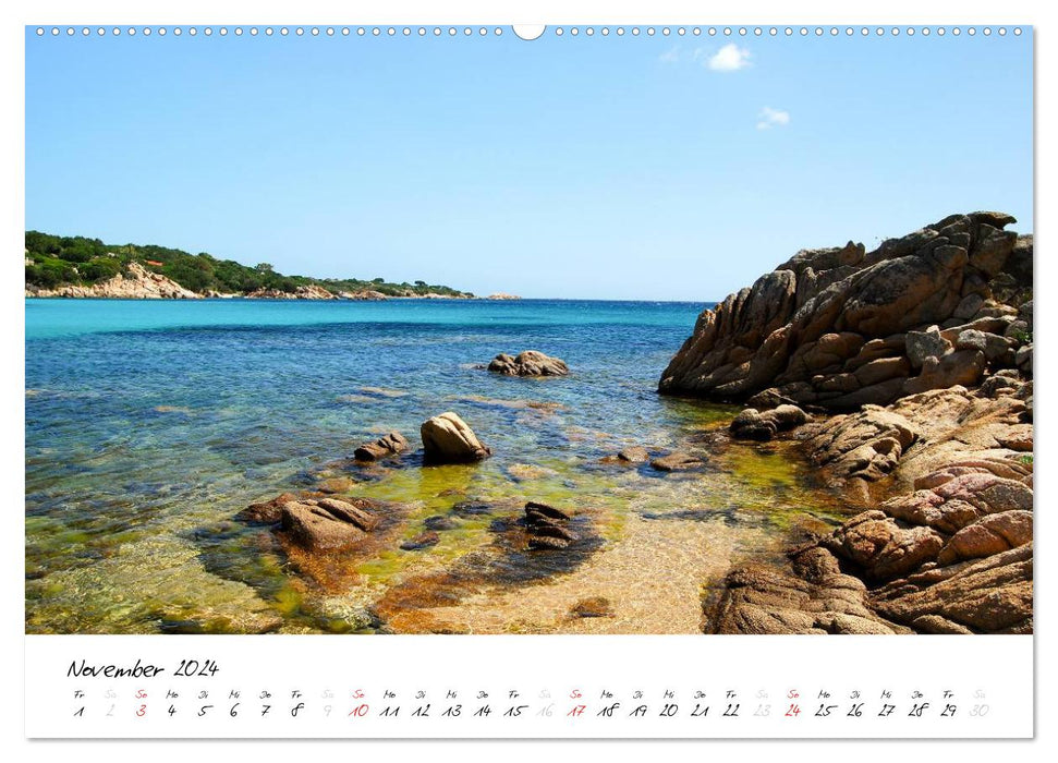 TRÉSOR D'ÉMERAUDE - SARDAIGNE (Calendrier mural CALVENDO Premium 2024) 