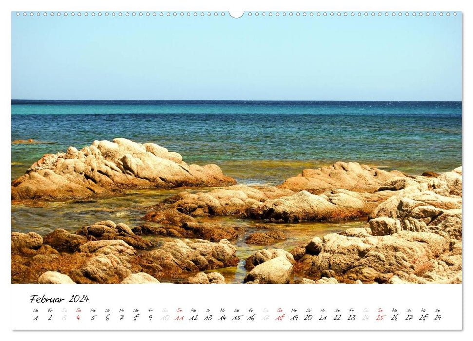 TRÉSOR D'ÉMERAUDE - SARDAIGNE (Calendrier mural CALVENDO Premium 2024) 