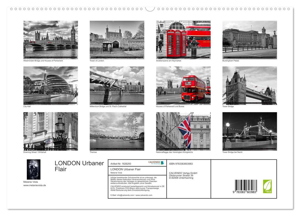 LONDON Urbaner Flair (CALVENDO Premium Wandkalender 2024)