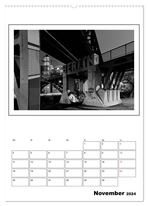 Berlin black & white (CALVENDO Premium Wandkalender 2024)