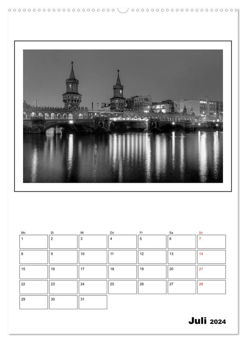 Berlin noir et blanc (Calvendo Premium Wall Calendar 2024) 