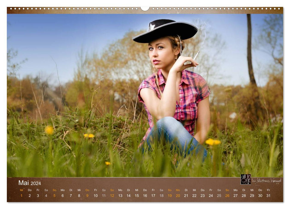 Western Girls (CALVENDO Premium Wandkalender 2024)