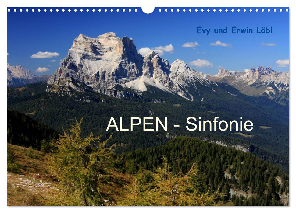 ALPES - Symphonie (Calendrier mural CALVENDO 2024) 