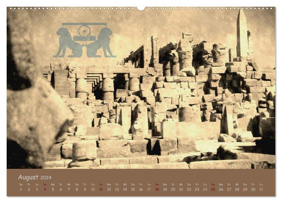 Egypte Nostalgie et Antiquité 2024 (Calvendo Premium Calendrier mural 2024) 