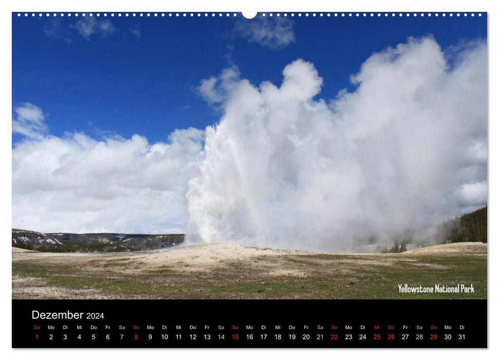 Parcs nationaux des États-Unis (Calvendo Premium Wall Calendar 2024) 