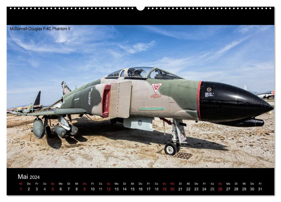 Aviateurs historiques (Calvendo Premium Wall Calendar 2024) 