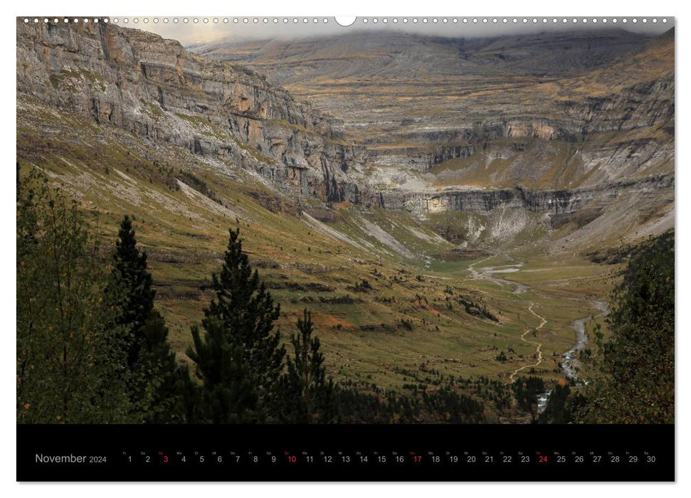 Pyrénées espagnoles – Ordesa y Monte Perdido (Calvendo Premium Wall Calendar 2024) 