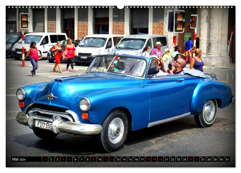 Best of Oldsmobile - Ein Cabrio Klassiker in Kuba (CALVENDO Wandkalender 2024)
