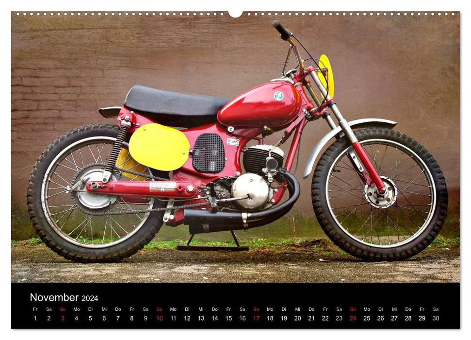 Moto vintage (Calendrier mural CALVENDO Premium 2024) 