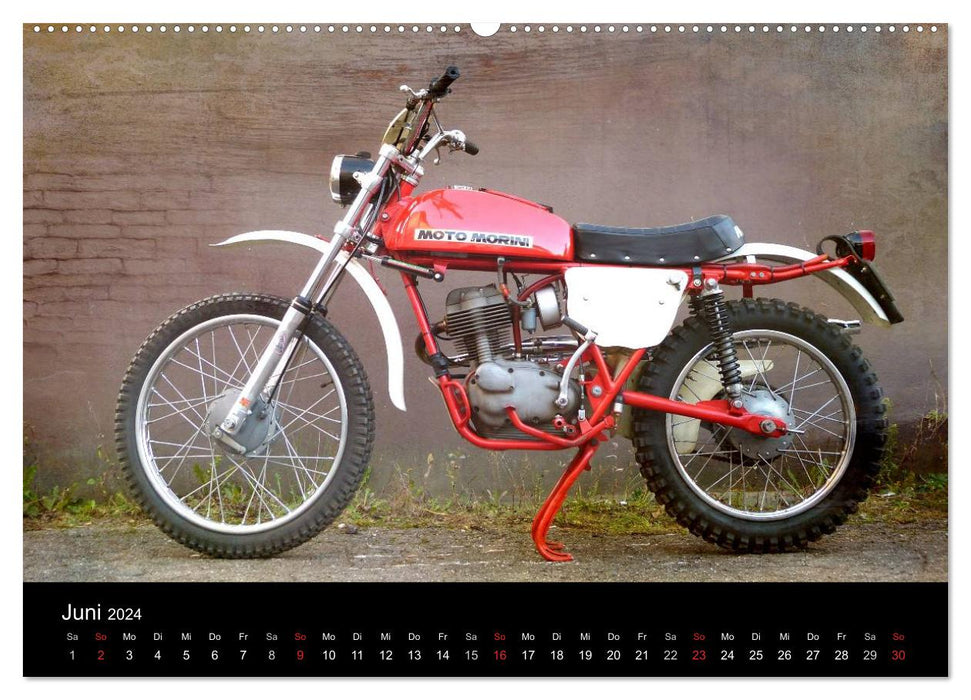 Moto vintage (Calendrier mural CALVENDO Premium 2024) 
