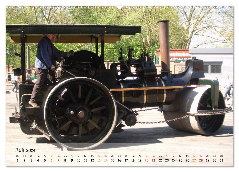 Dampffahrzeuge (CALVENDO Premium Wandkalender 2024)