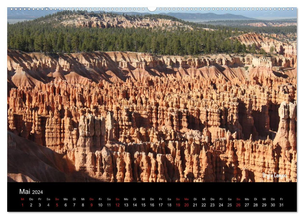 Parcs nationaux des États-Unis (Calvendo mural CALVENDO 2024) 