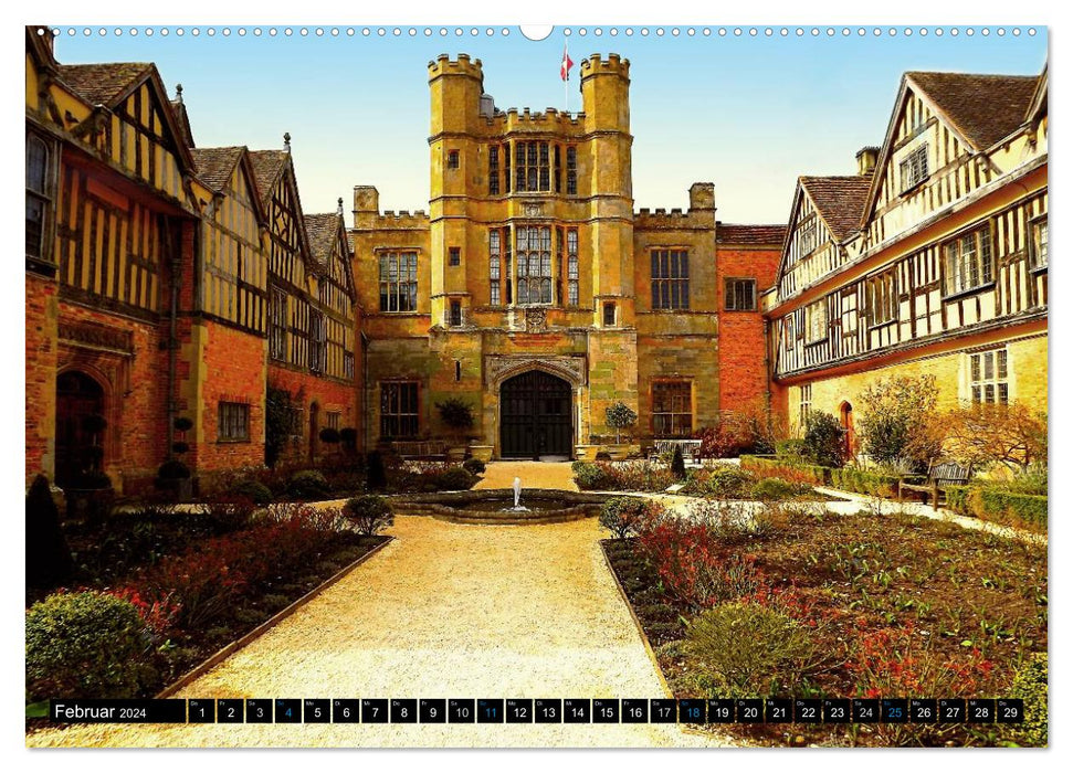 Prachtvolle englische Herrensitze (CALVENDO Premium Wandkalender 2024)