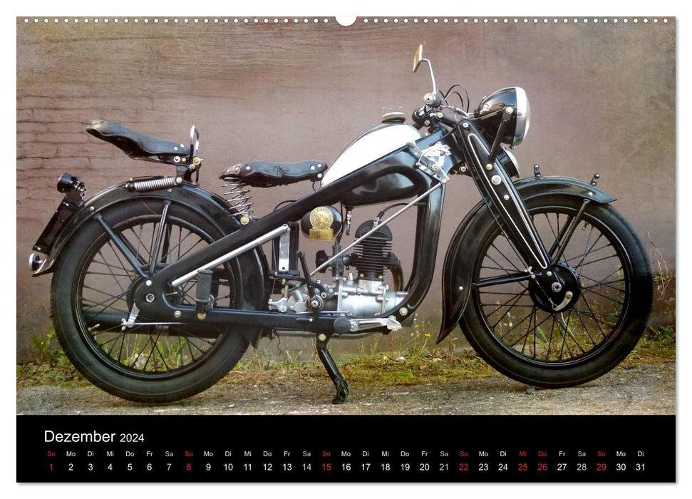 Motorrad Oldtimer (CALVENDO Wandkalender 2024)