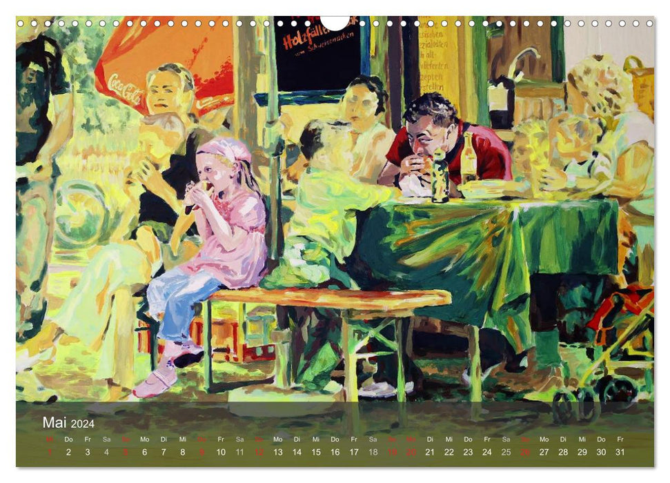 Alena Steinlechner, acrylique sur toile (calendrier mural CALVENDO 2024) 