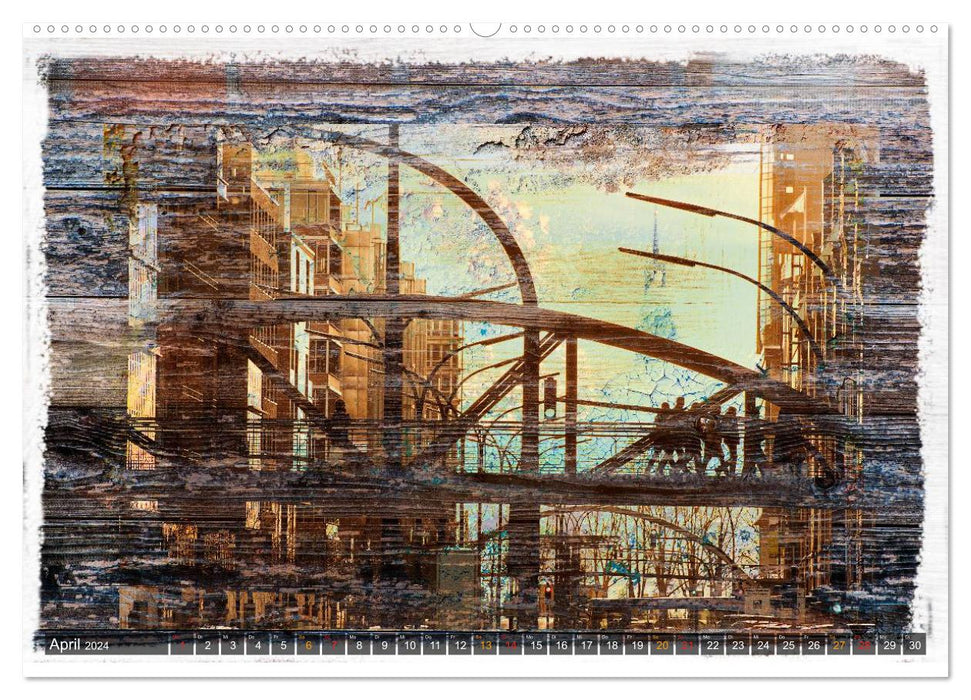 Hamburg on the wall (CALVENDO Premium Wandkalender 2024)