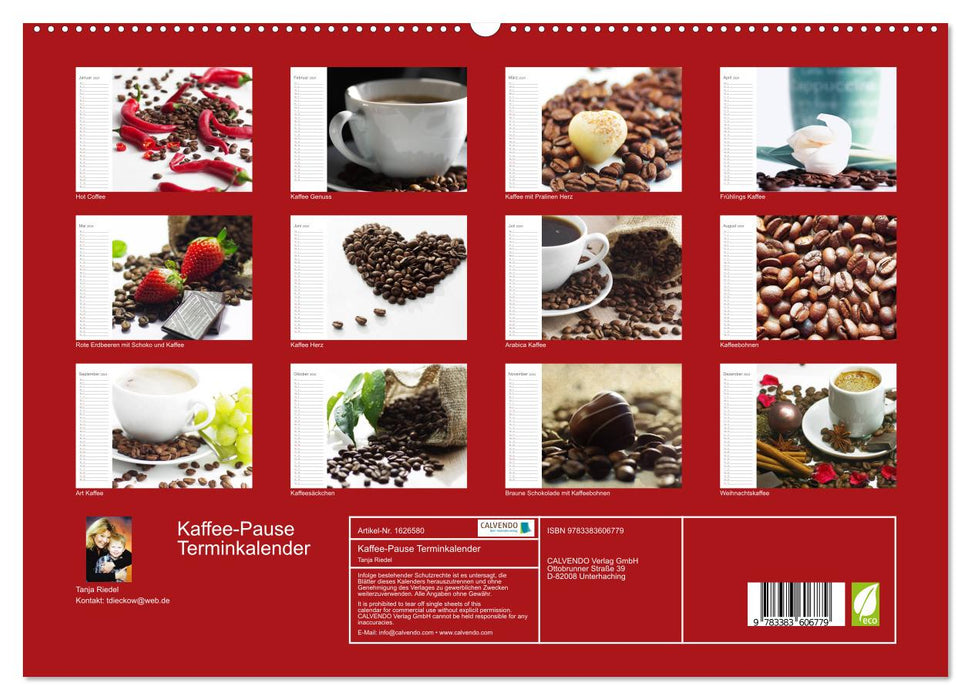 Kaffee-Pause Terminkalender Schweizer Kalendarium (CALVENDO Premium Wandkalender 2024)