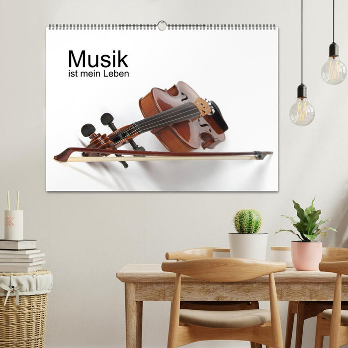 Musik ist mein Leben (CALVENDO Wandkalender 2024)