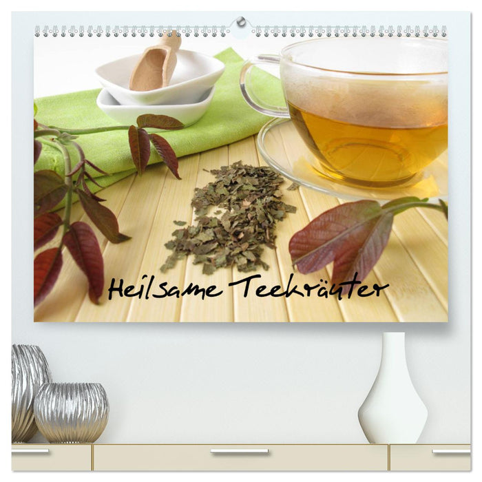 Heilsame Teekräuter (CALVENDO Premium Wandkalender 2024)