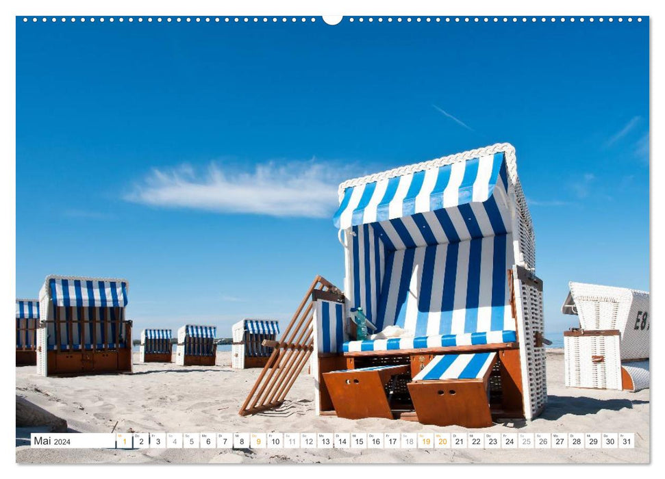 Strandkörbe 2024 (CALVENDO Premium Wandkalender 2024)