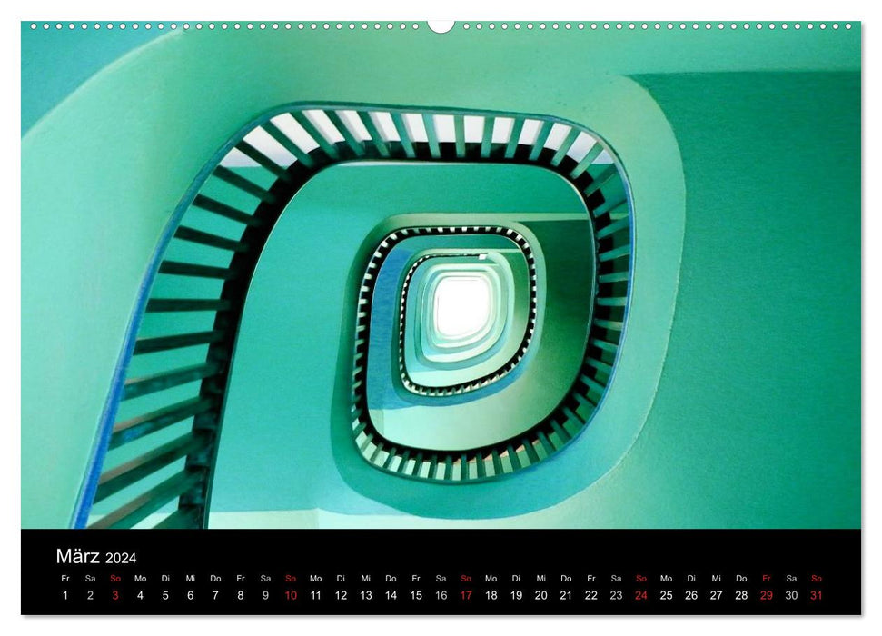 Treppenwelten (CALVENDO Premium Wandkalender 2024)
