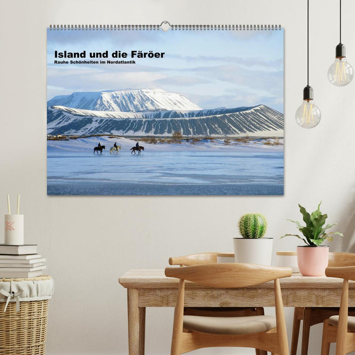 Island und die Färöer (CALVENDO Wandkalender 2024)