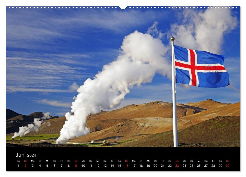 Island und die Färöer (CALVENDO Wandkalender 2024)