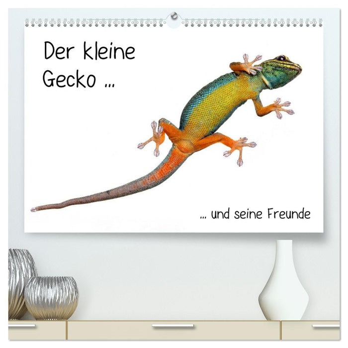 Der kleine Gecko und seine Freunde (CALVENDO Premium Wandkalender 2024)