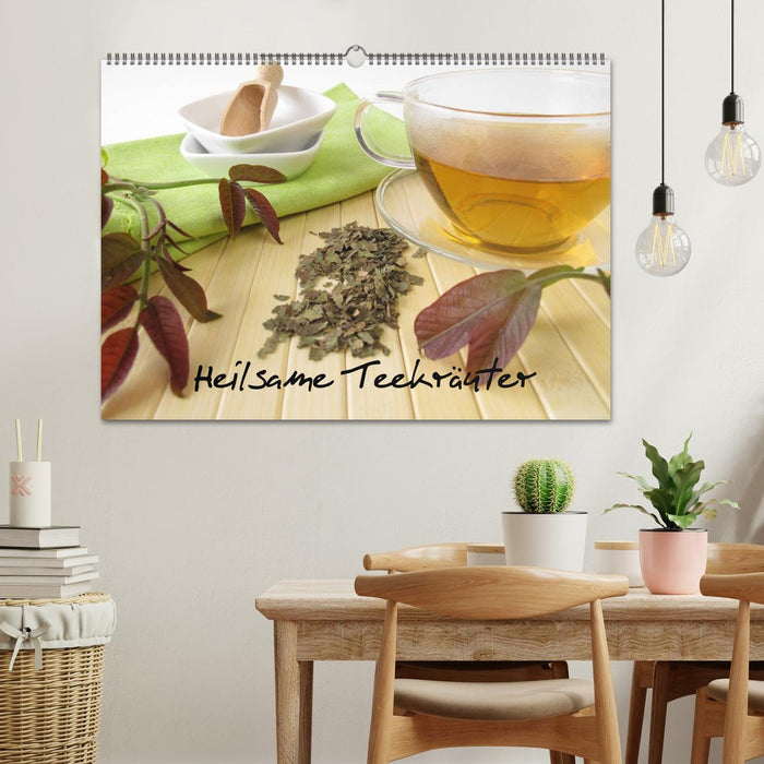 Heilsame Teekräuter (CALVENDO Wandkalender 2024)