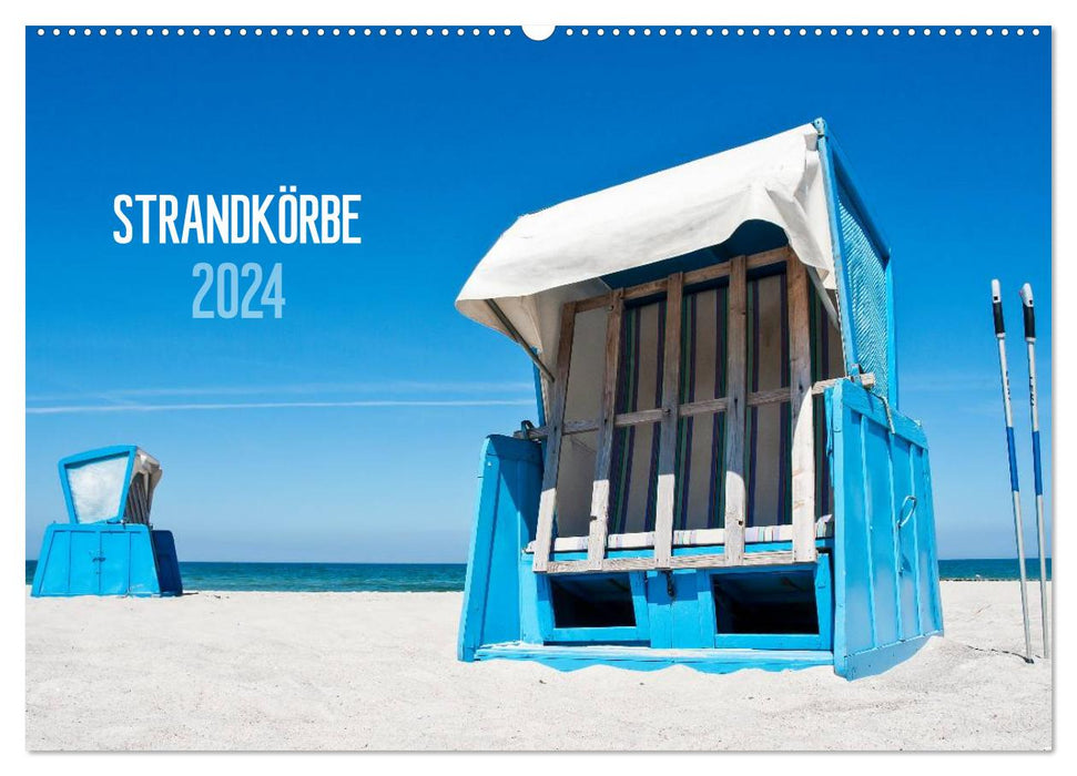 Strandkörbe 2024 (CALVENDO Wandkalender 2024)