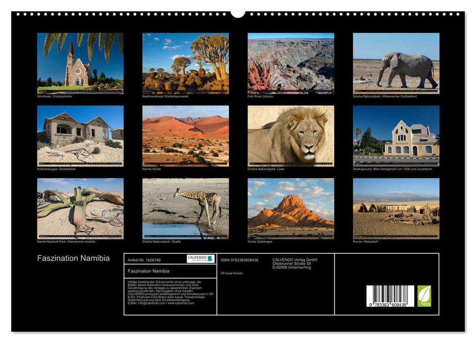 Faszination Namibia (CALVENDO Premium Wandkalender 2024)