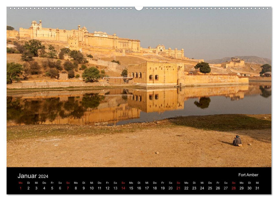 Indien, vom Taj Mahal zur Wüste Thar (CALVENDO Premium Wandkalender 2024)