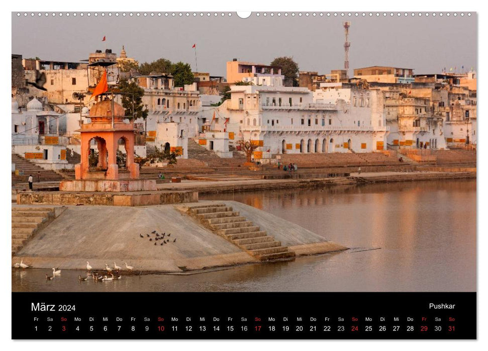 India, from the Taj Mahal to the Thar Desert (CALVENDO wall calendar 2024) 
