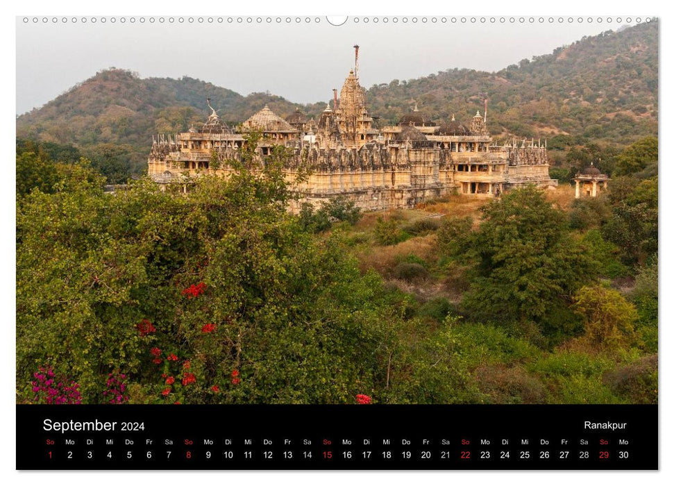 India, from the Taj Mahal to the Thar Desert (CALVENDO wall calendar 2024) 